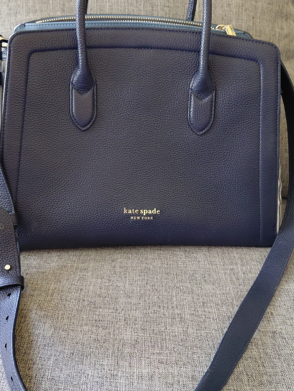 kate spade Navy Leather Satchel